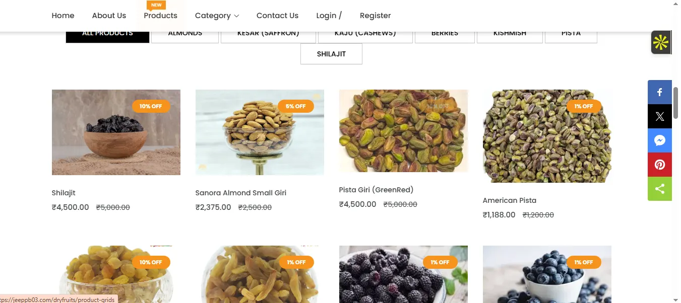 Jeeppb03 Dry Fruits — E-commerce built by SukhNexus