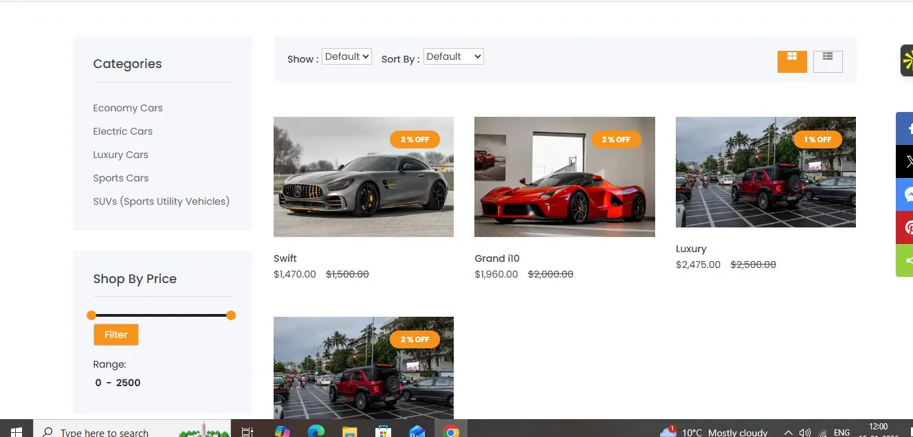 Car Rental Platform — Booking System built by SukhNexus